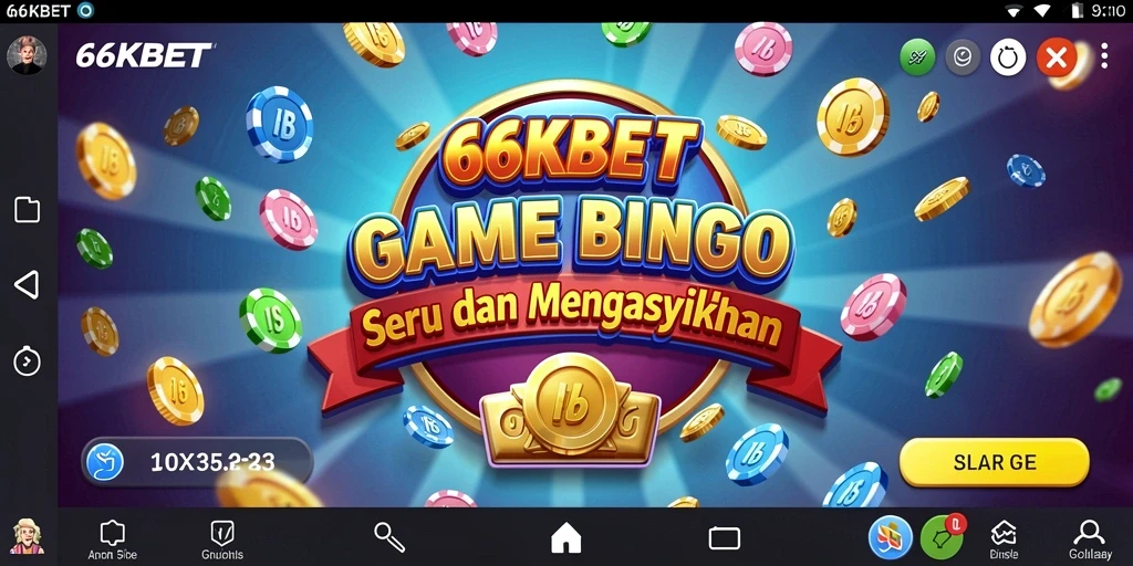 Tampilan gameplay seru dari 66KBET yang penuh warna.
