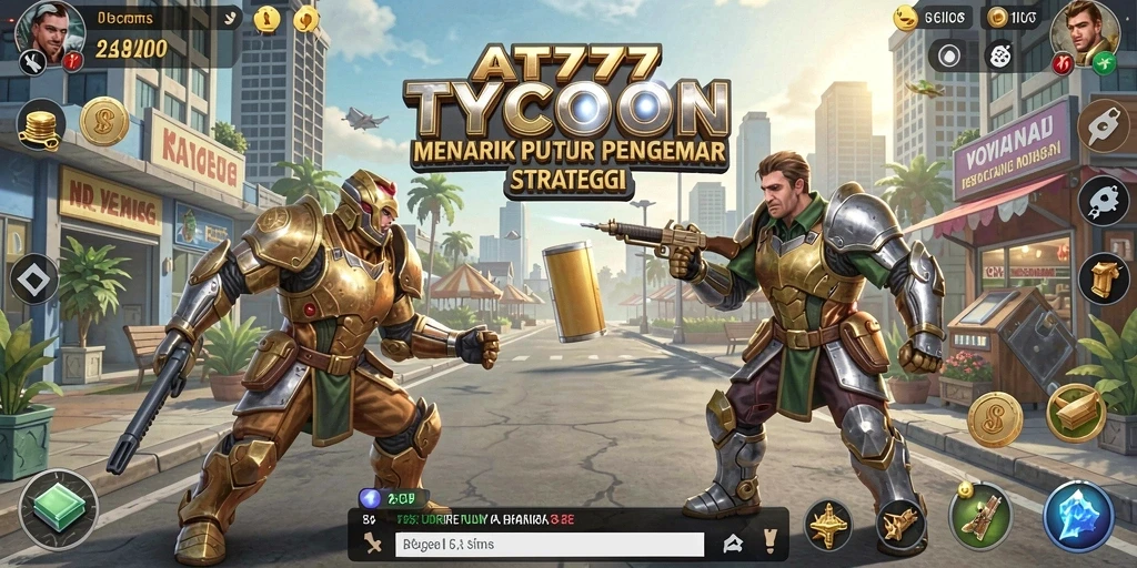 Tampilan gameplay Tycoon yang seru dan interaktif di AT777.