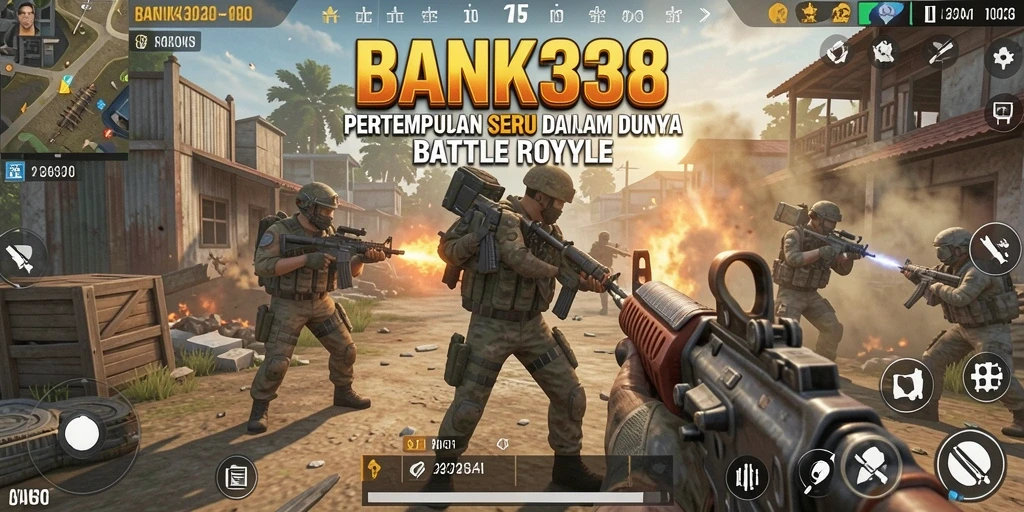 Gameplay seru BANK338 di medan perang Battle Royale.