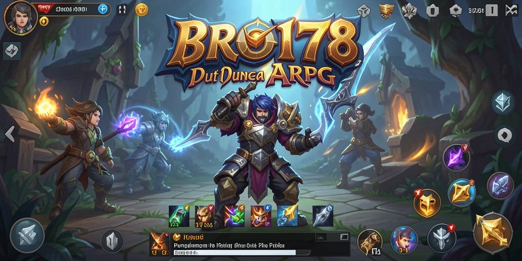 Tangkapan layar gameplay BRO178 yang menampilkan aksi seru dalam dunia ARPG.