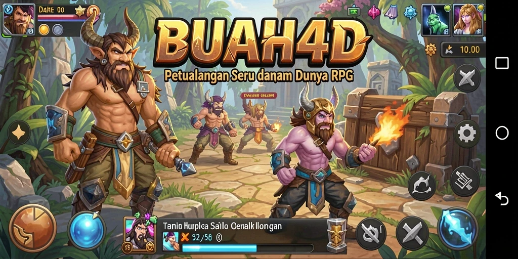 Gameplay BUAH4D menampilkan petualangan seru di dunia RPG.