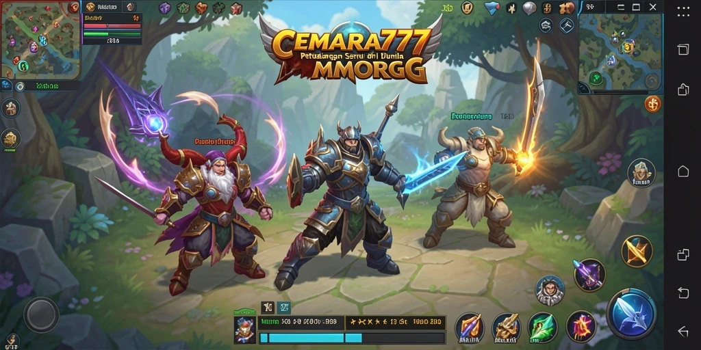 Screenshot gameplay CEMARA777 menunjukkan petualangan menarik di dunia MMORPG.