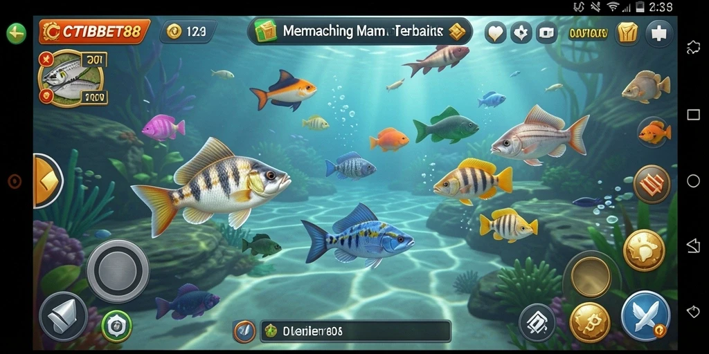 Screenshot gameplay CITIBET88 dengan aksi memancing yang seru.