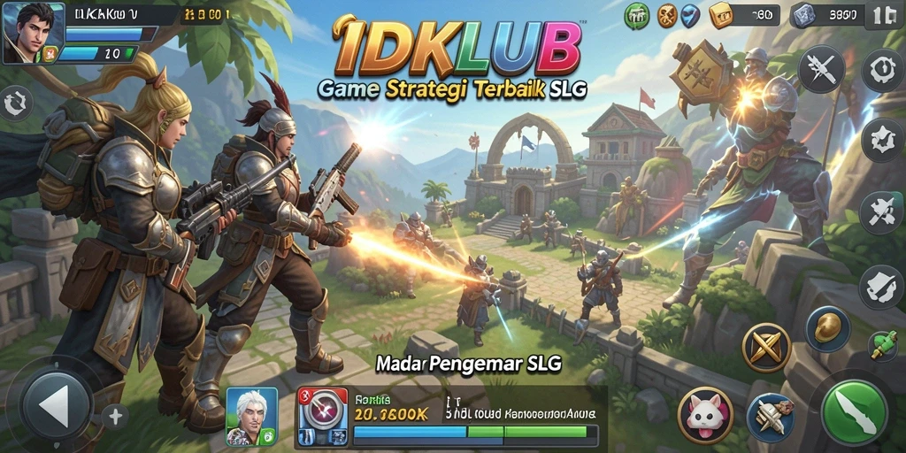 Menampilkan gameplay strategis yang penuh tantangan di IDKLUB.