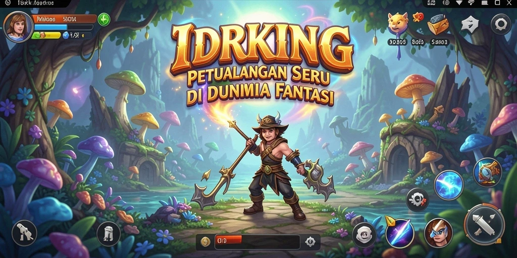 Tangkapan layar gameplay IDRKING menampilkan karakter dalam petualangan seru.
