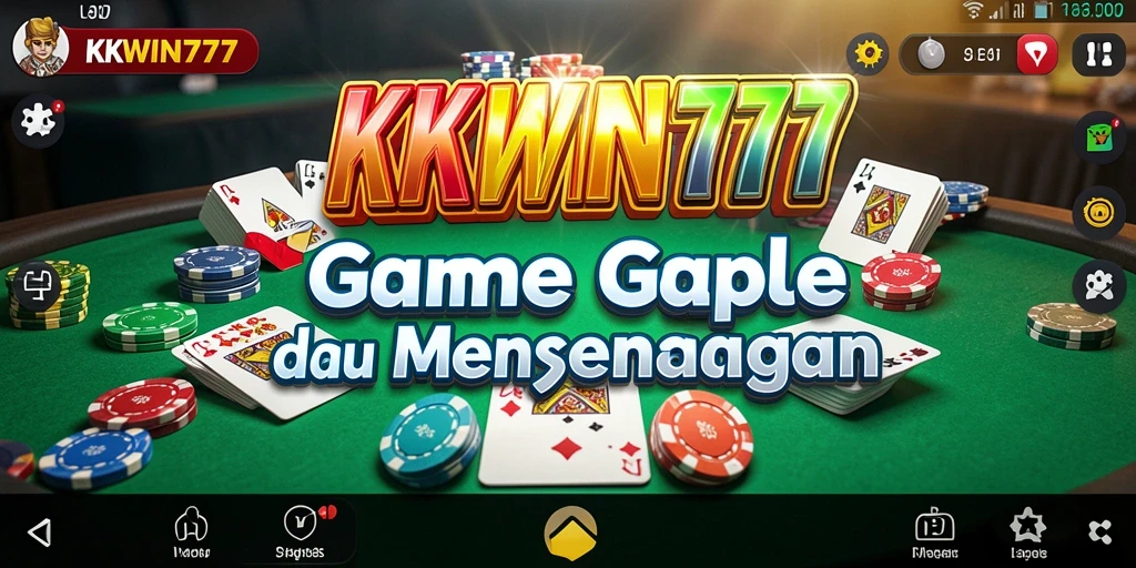Gameplay seru Gaple di KKWIN777 yang menantang.
