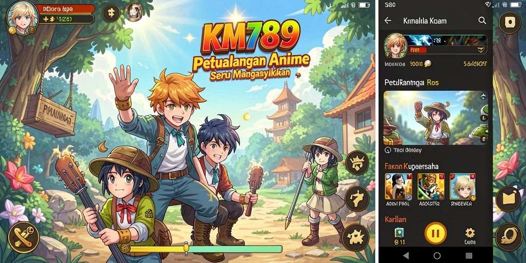 Tampilan menarik dari gameplay KM789 yang memikat para penggemar anime.