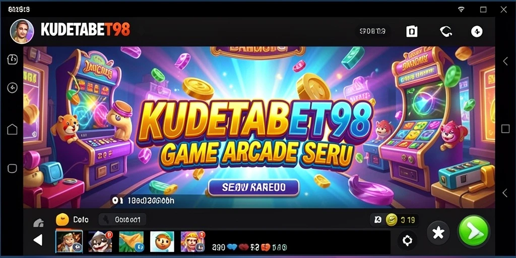 Tangkapan layar permainan KUDETABET98 yang menunjukkan aksi seru di Arcade.