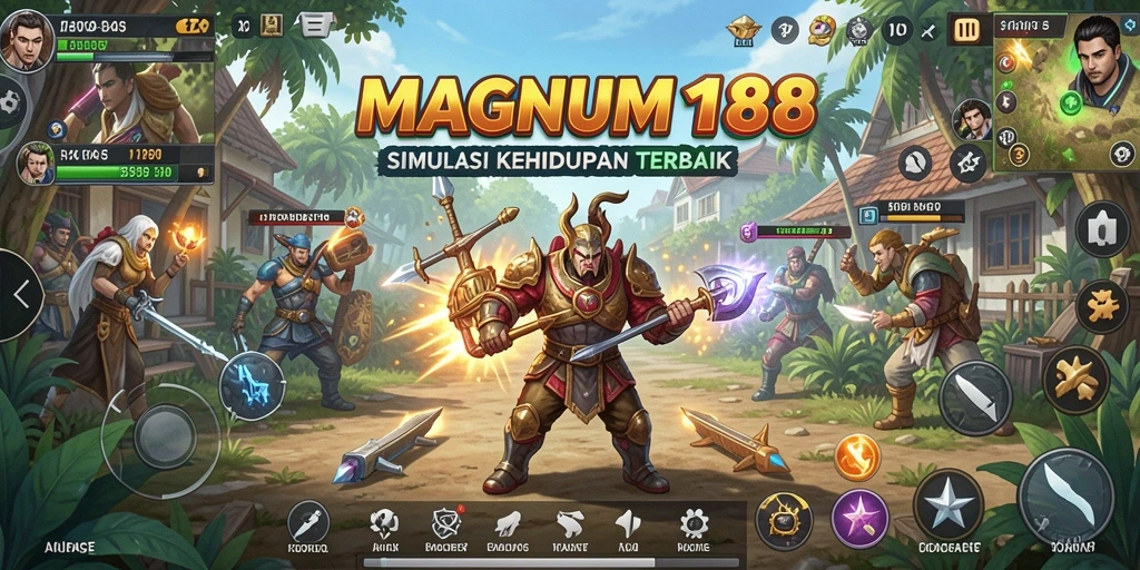 Tangkapan layar menampilkan gameplay MAGNUM188 yang menarik.