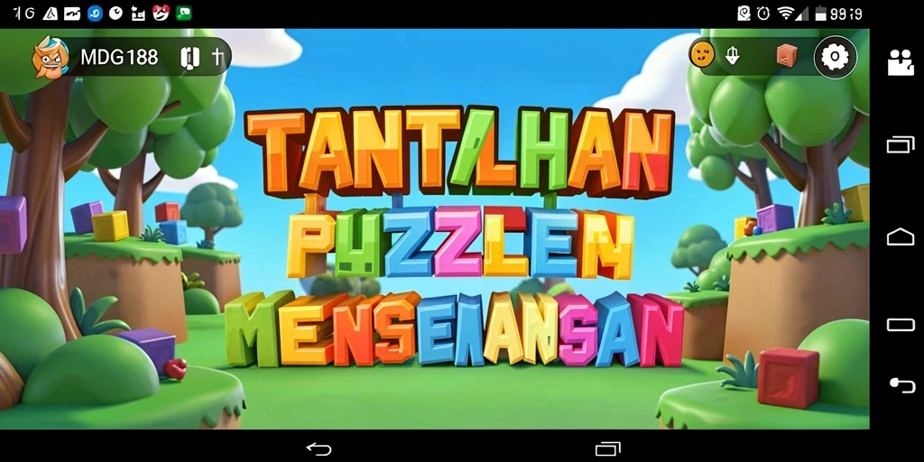 Tampilan gameplay puzzle yang menantang dan interaktif.