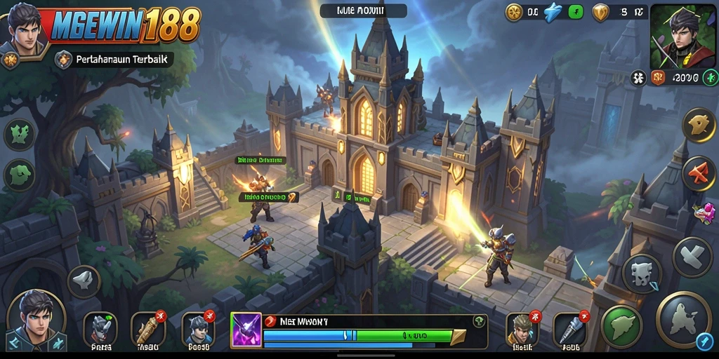 Gameplay menakjubkan di MEGEWIN188 dengan menara pertahanan yang strategis.