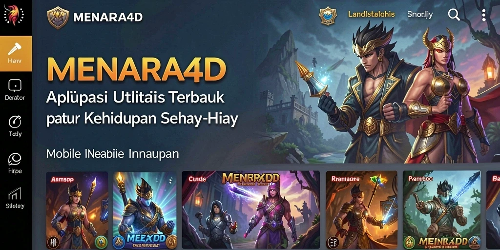 Tampilan antarmuka MENARA4D yang ramah pengguna.