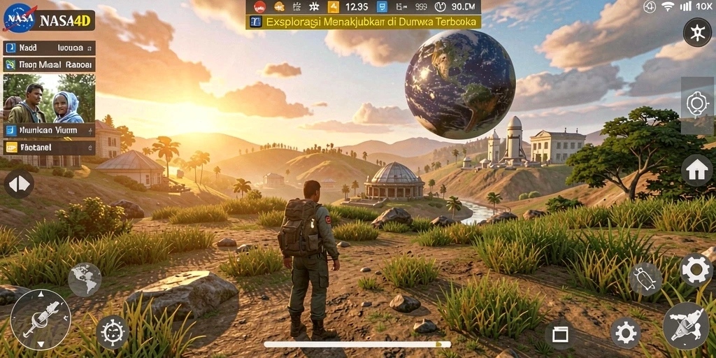 Gameplay Open World yang memukau di NASA4D.