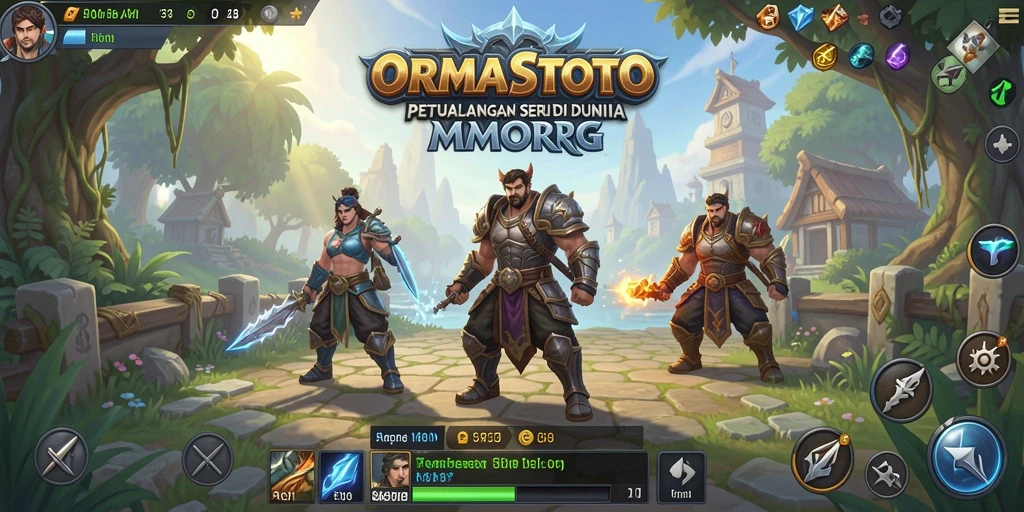 Tangkapan layar menampilkan aksi mendebarkan gameplay MMORPG.
