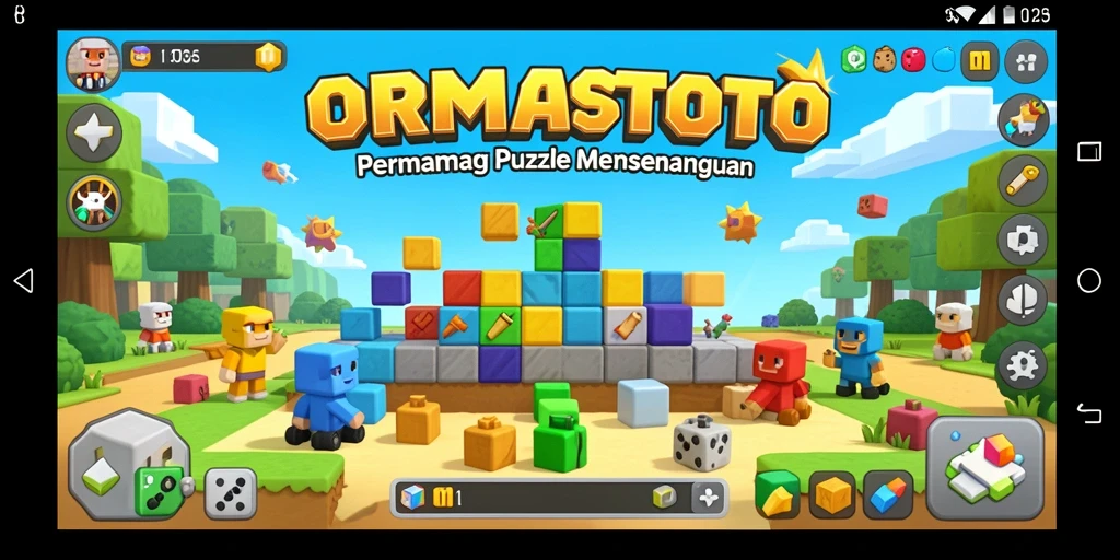 Tampilan gameplay ORMASTOTO dengan variasi teka-teki menarik.