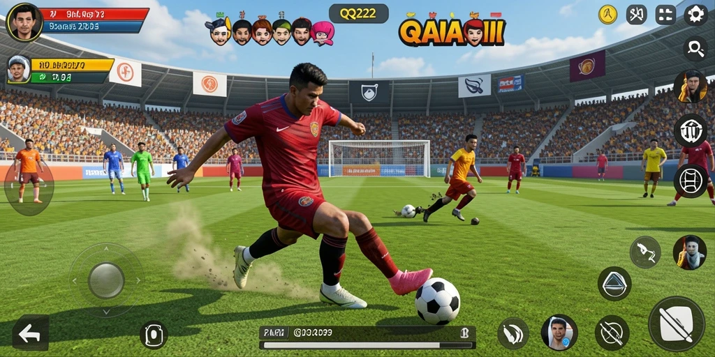 Tampilan utama gameplay QQ222 yang penuh aksi dan seru.