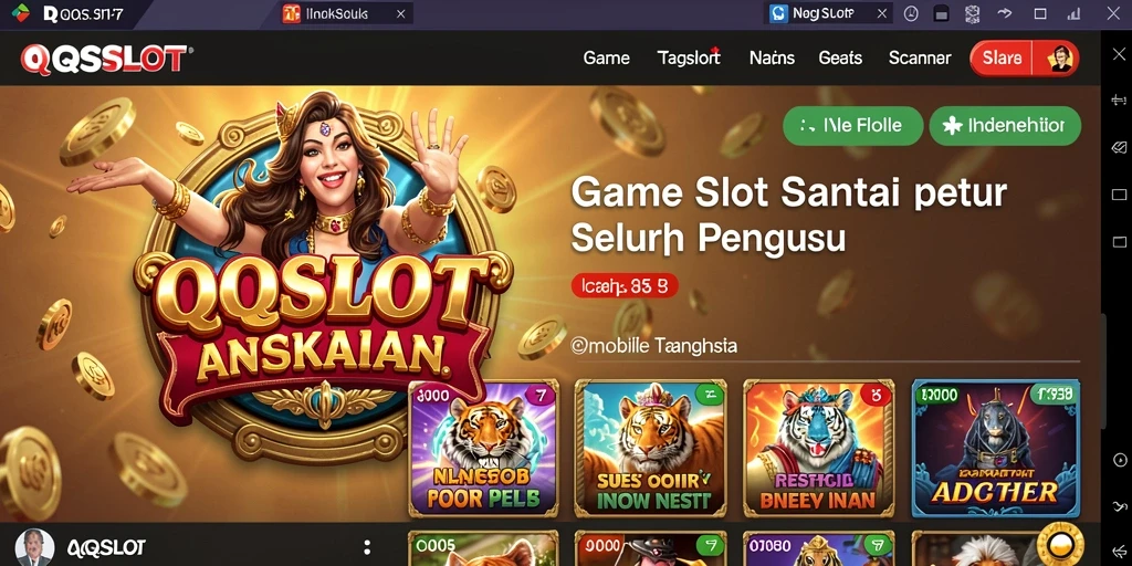 Tampilan gameplay QQSLOT yang seru dan menghibur.