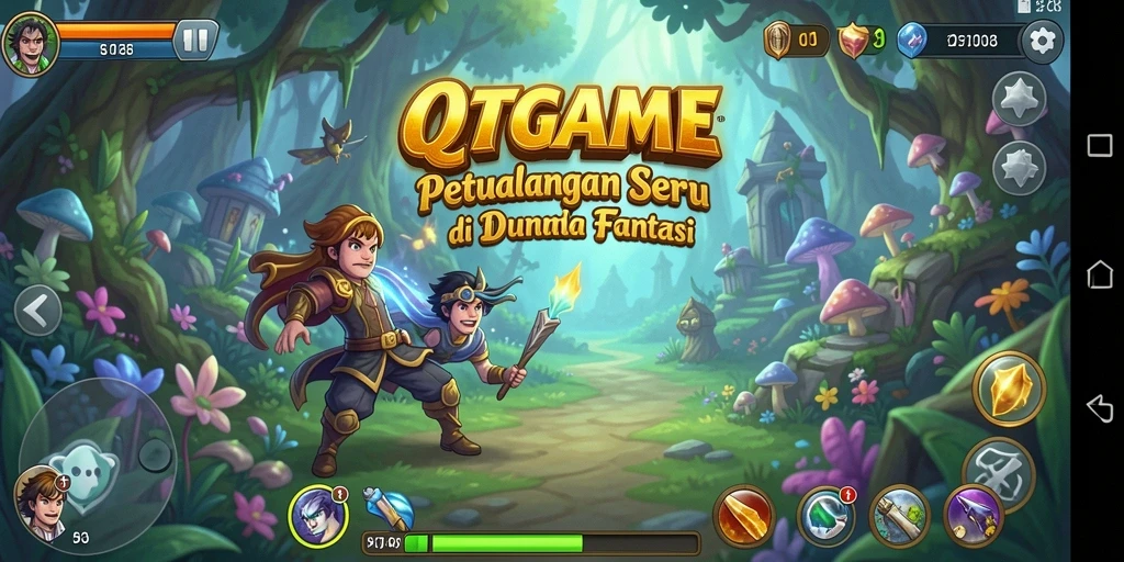 Gameplay menarik yang menampilkan petualangan seru di QTGAME.