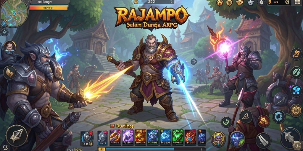 Tampilan seru gameplay ARPG dengan petualangan tak terbatas.