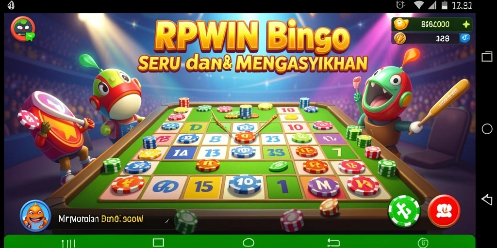 Tampilan gameplay Bingo di RPWIN yang menarik dan interaktif.