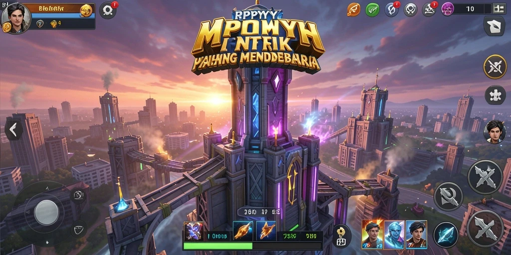 Tampilan gameplay menara pertahanan yang mendebarkan dari RPYYY.