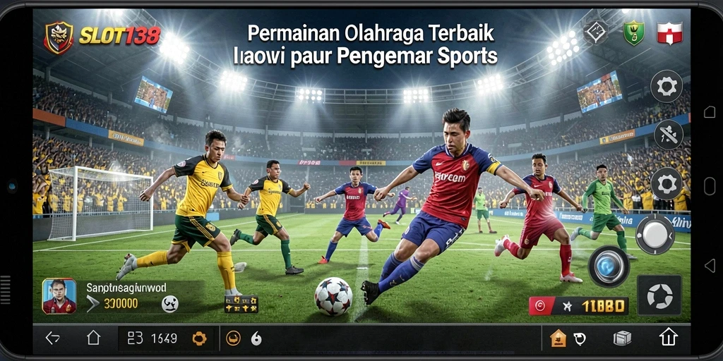 Tampilan gameplay SLOT138 dalam aksi seru pertandingan olahraga.