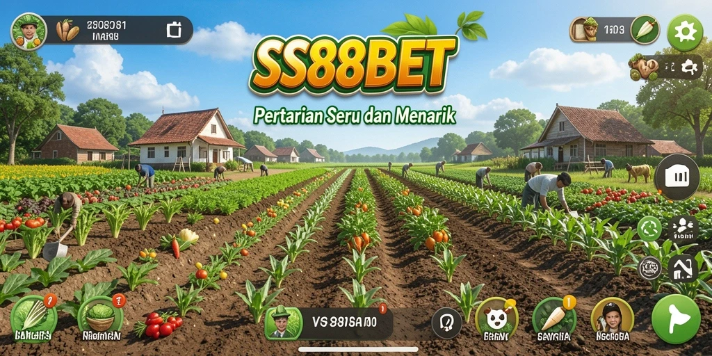 Tangkapan layar menunjukkan gameplay seru dalam mengelola pertanian.