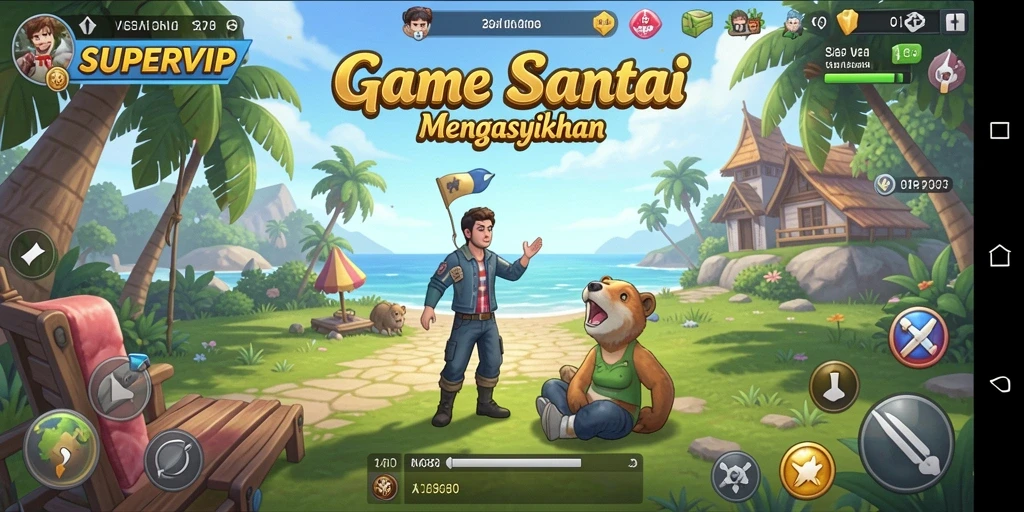 Tampilan gameplay menarik dari SUPERVIP yang mengasyikkan.