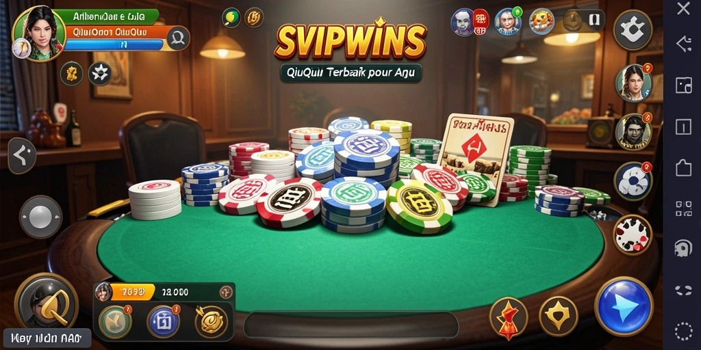Tampilan gameplay menarik dari SVIPWINS dalam permainan QiuQiu.