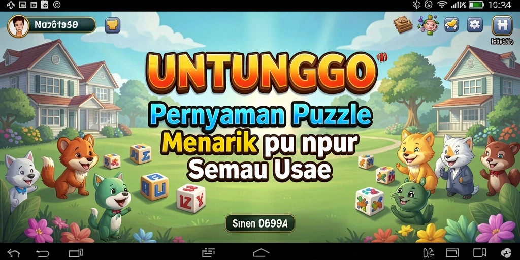 Tampilan gameplay UNTUNGGO yang menantang dan menarik.