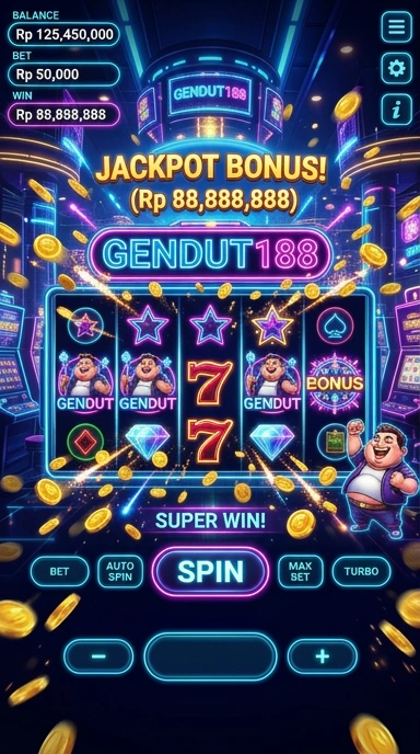 Tampilan homepage gendut188 yang menarik dan mudah dinavigasi.